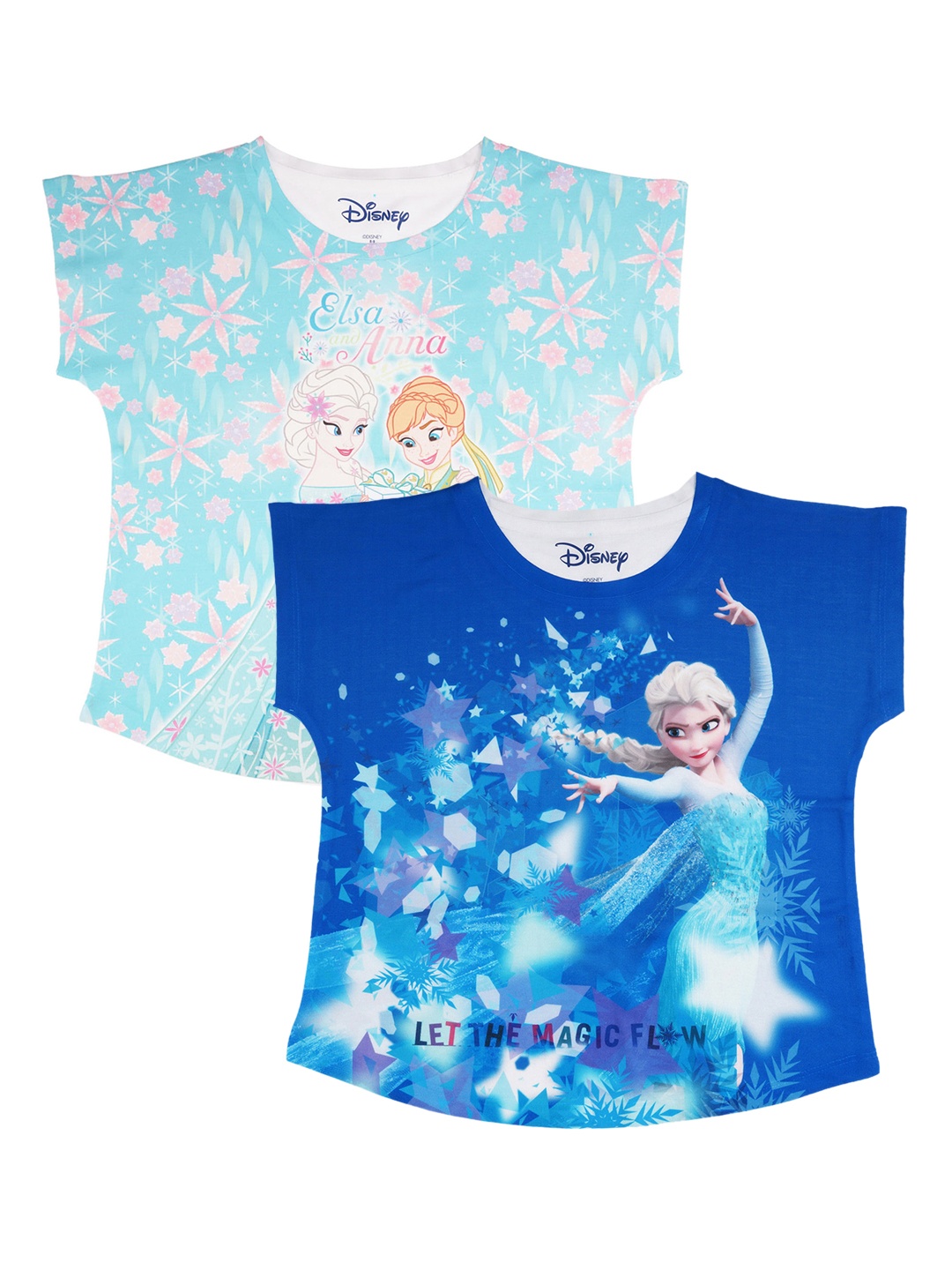 

Disney by Wear Your Mind Blue Pack of 2 Printed T-shirts