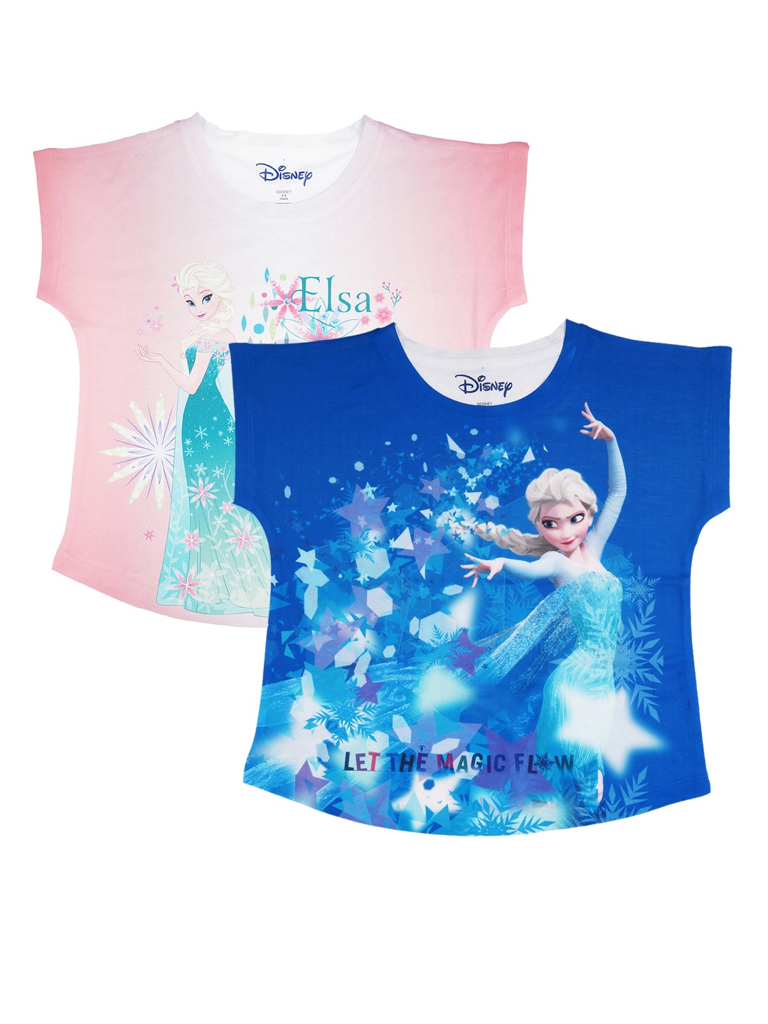 

Disney by Wear Your Mind Pack of 2 Printed T-shirts, Pink