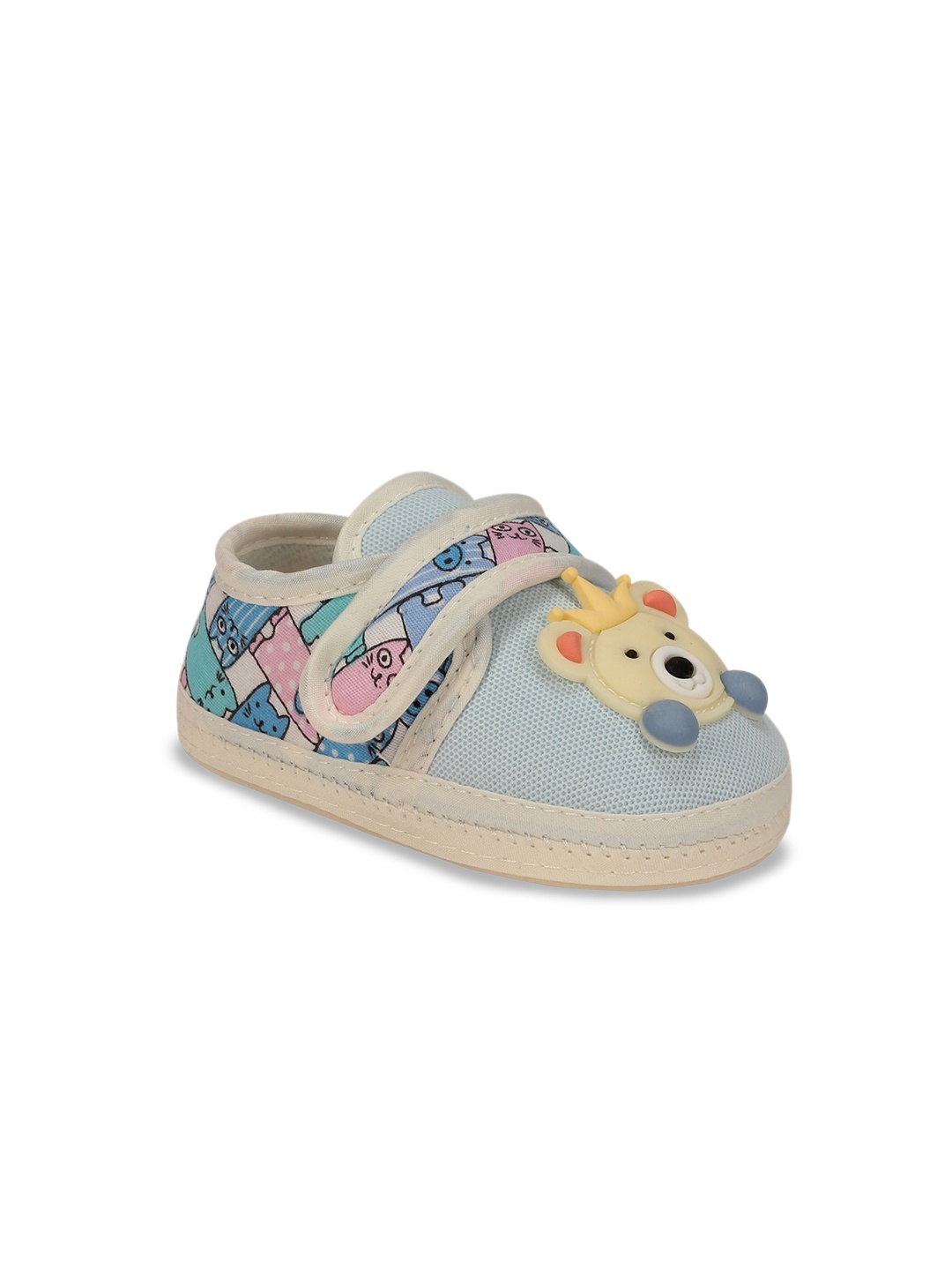 

Lil Lollipop Infants Printed Bear Socks Booties, Blue