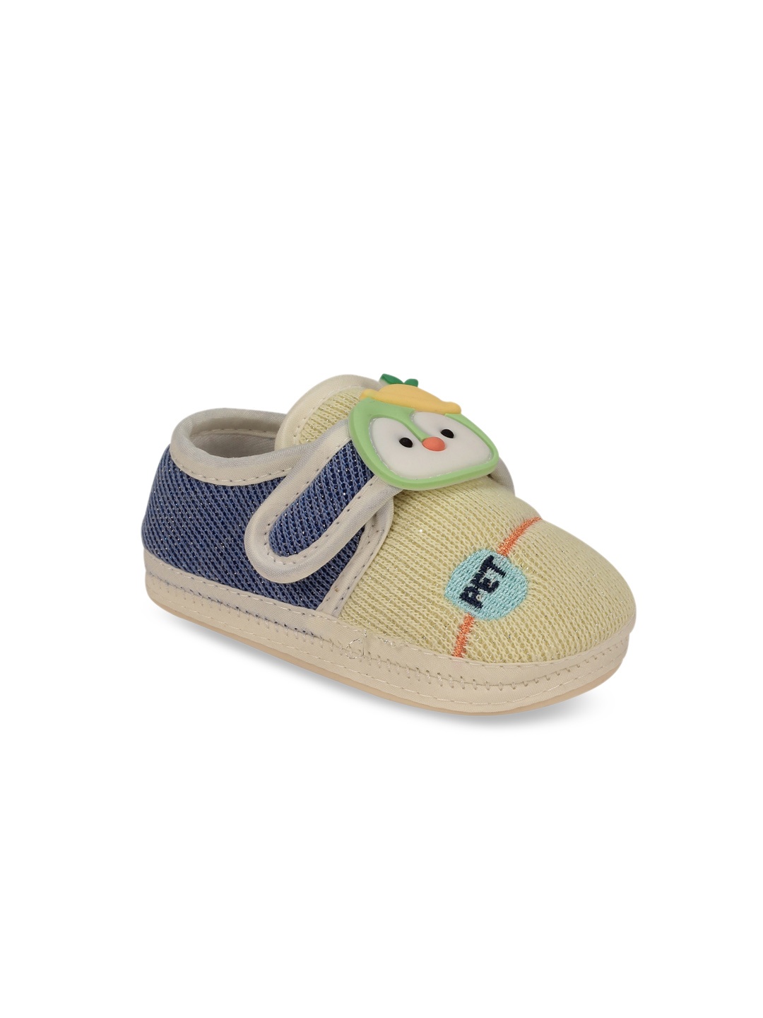 

Lil Lollipop Infants Colourblocked Penguin Face Socks Booties, Cream