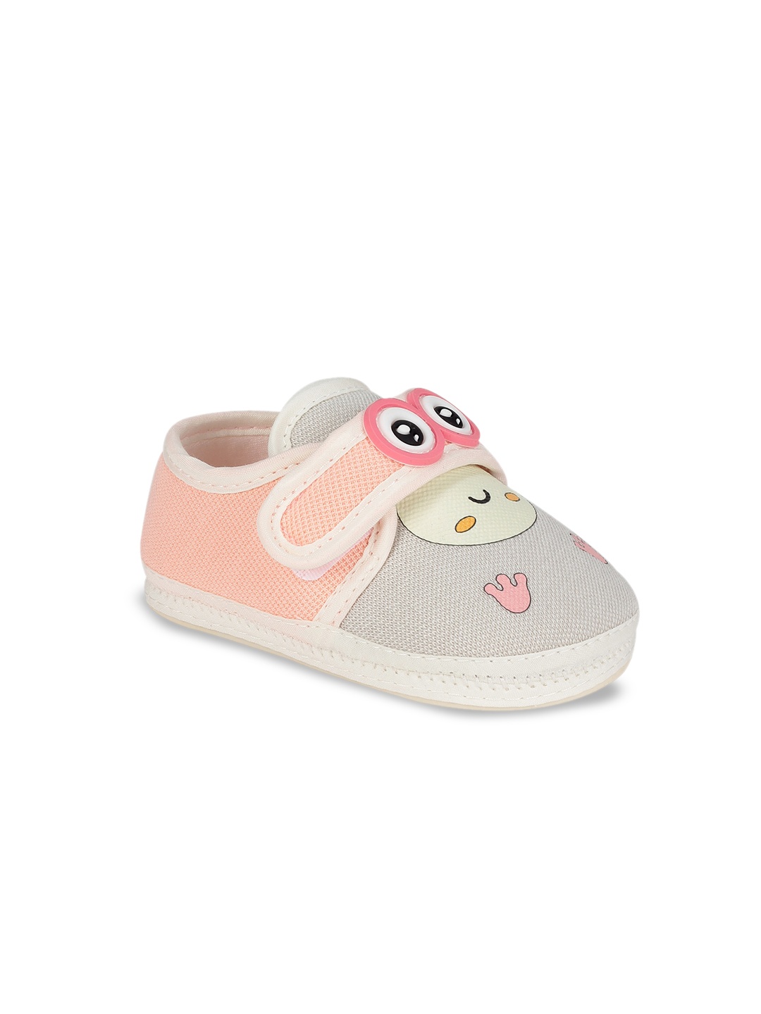 

Lil Lollipop Infants Colourblocked Smiley Booties, Pink