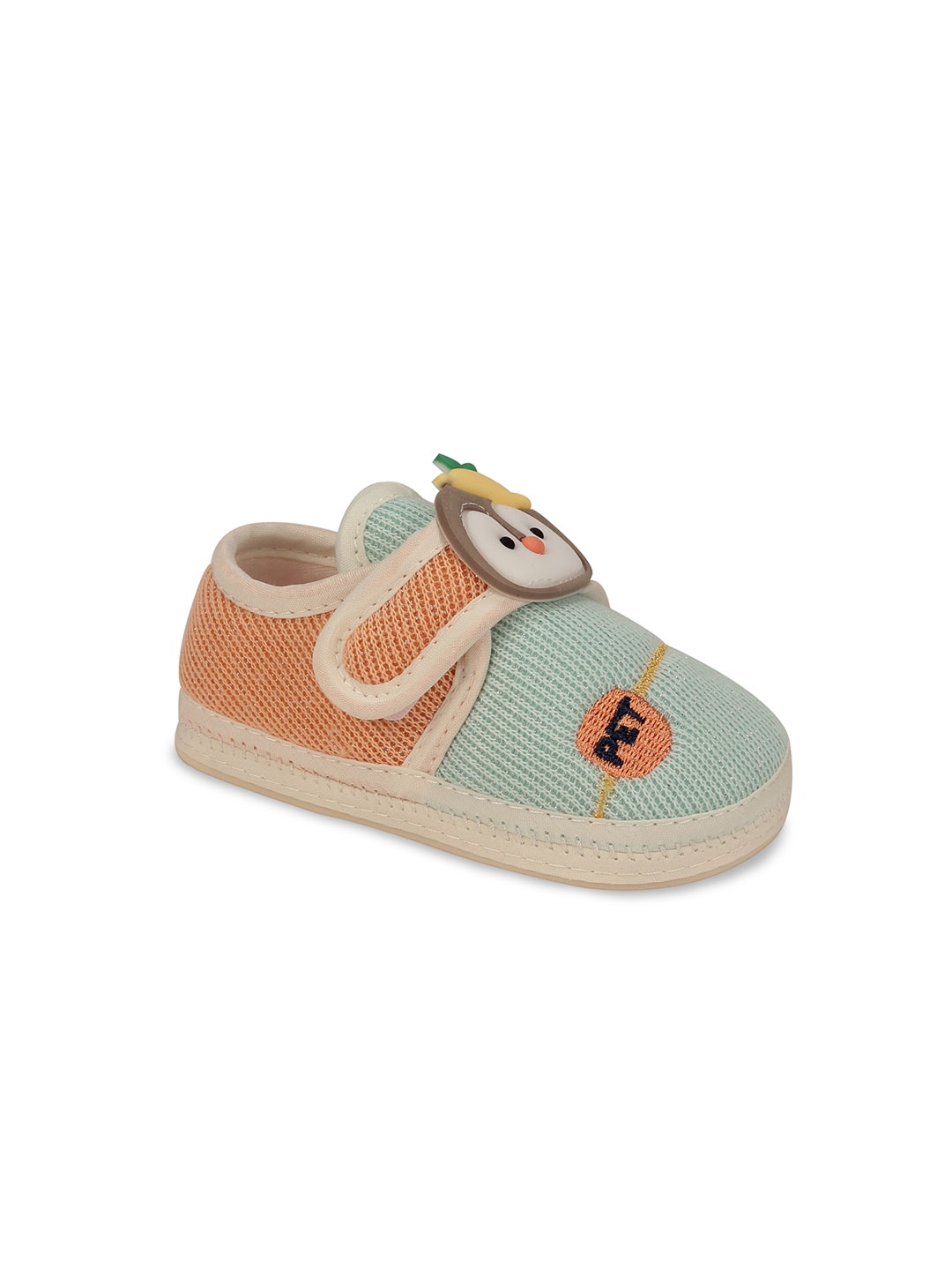

Lil Lollipop Infants Colourblocked Penguin Face Booties, Green