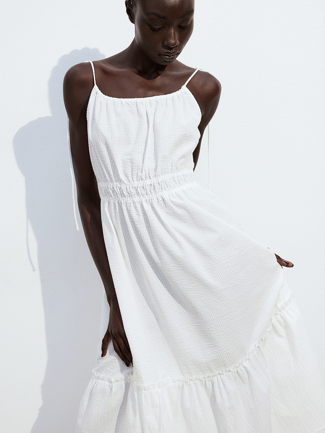 

H&M Tie-Strap Dress, White