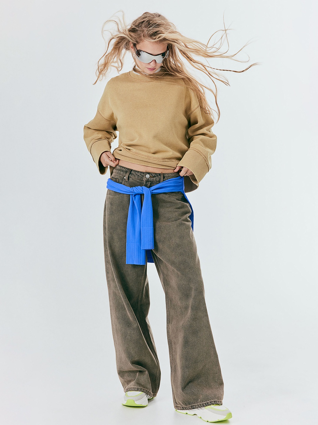 

H&M Oversized Sweatshirt, Beige