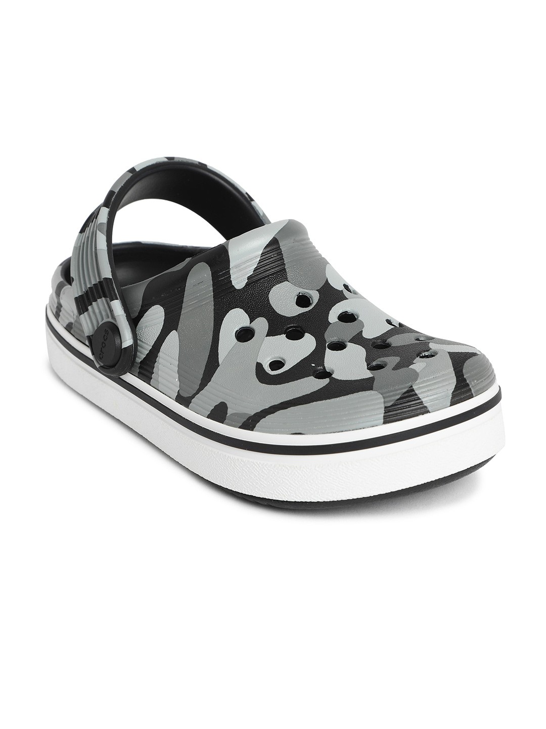 

Crocs Kids Off Court Printed Clogs, Black