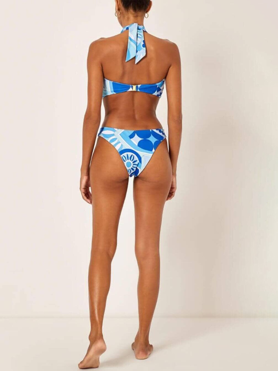 

FancyPants Women Printed Swimming Dress, Blue