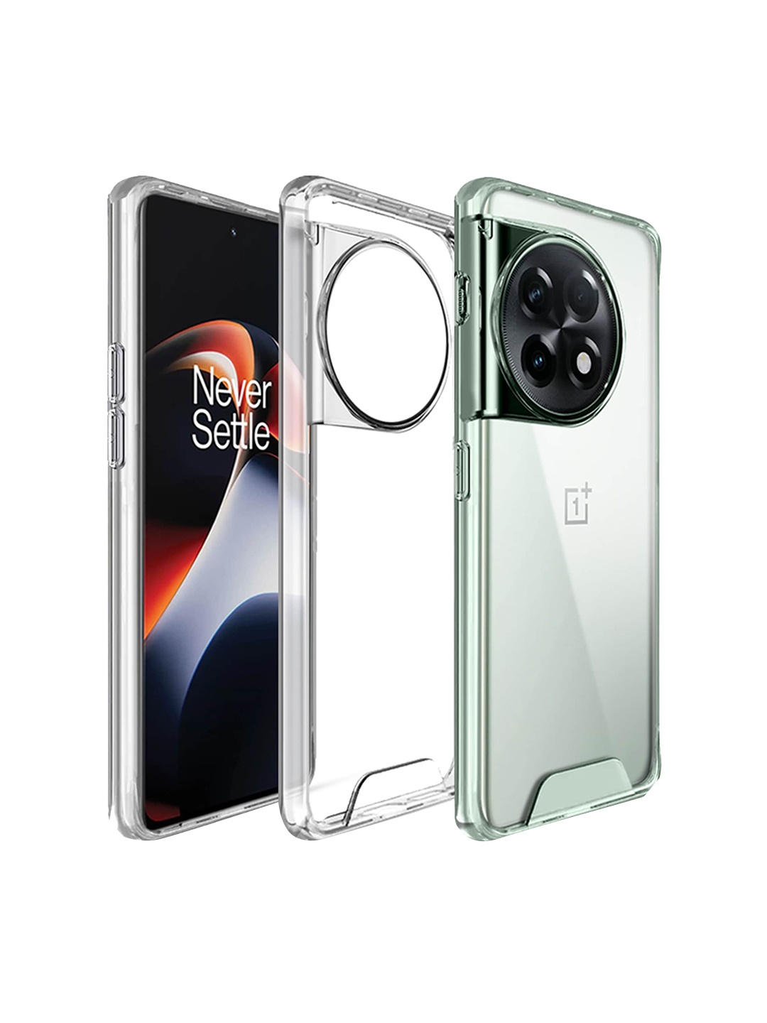 

Karwan OnePlus 11R Anti-Yellow Mobile Back Case, Transparent