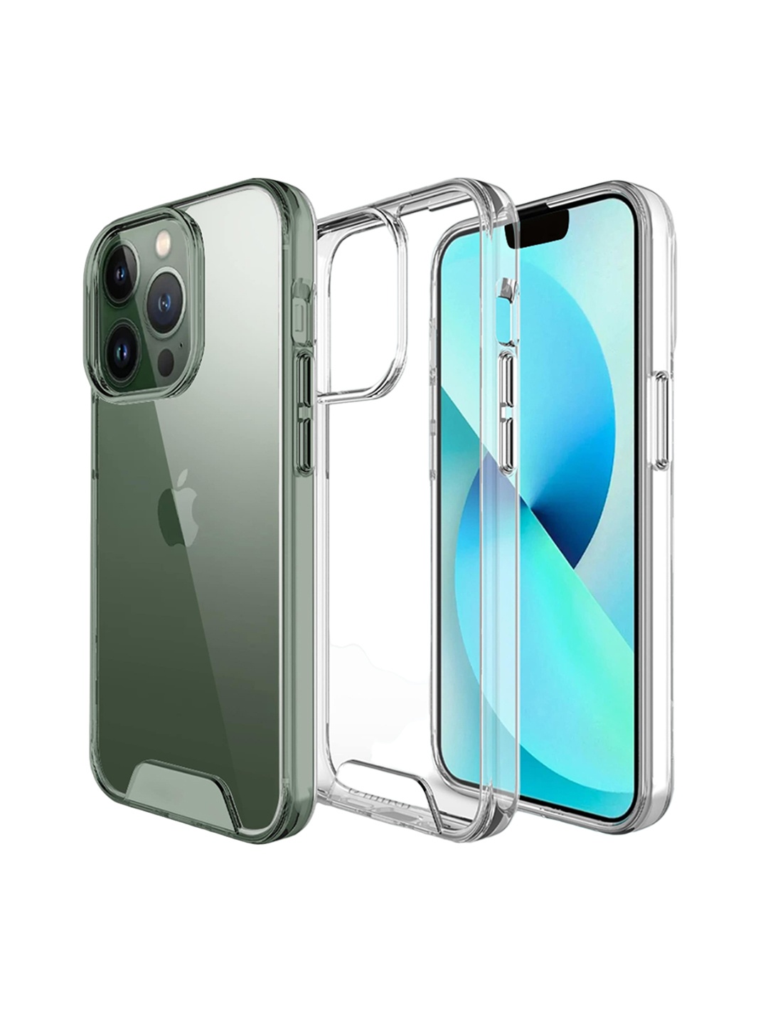

Karwan iPhone 13 Pro Max Anti-Yellow Mobile Back Case, Transparent