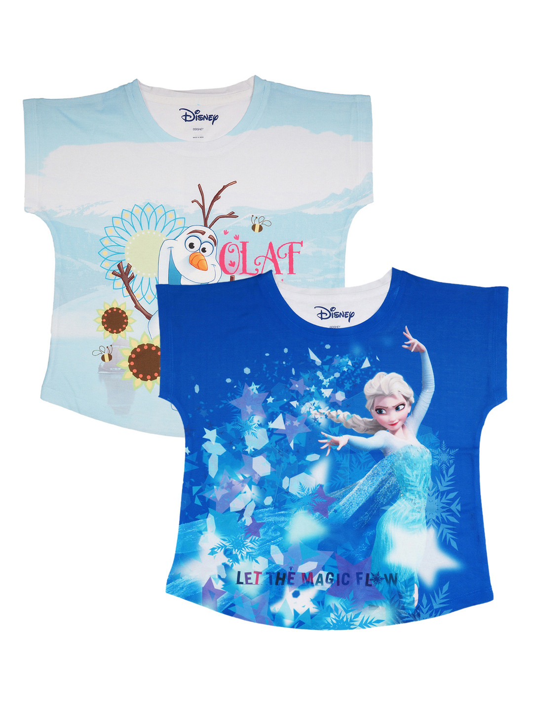 

Disney by Wear Your Mind Blue Pack of 2 Printed T-shirts