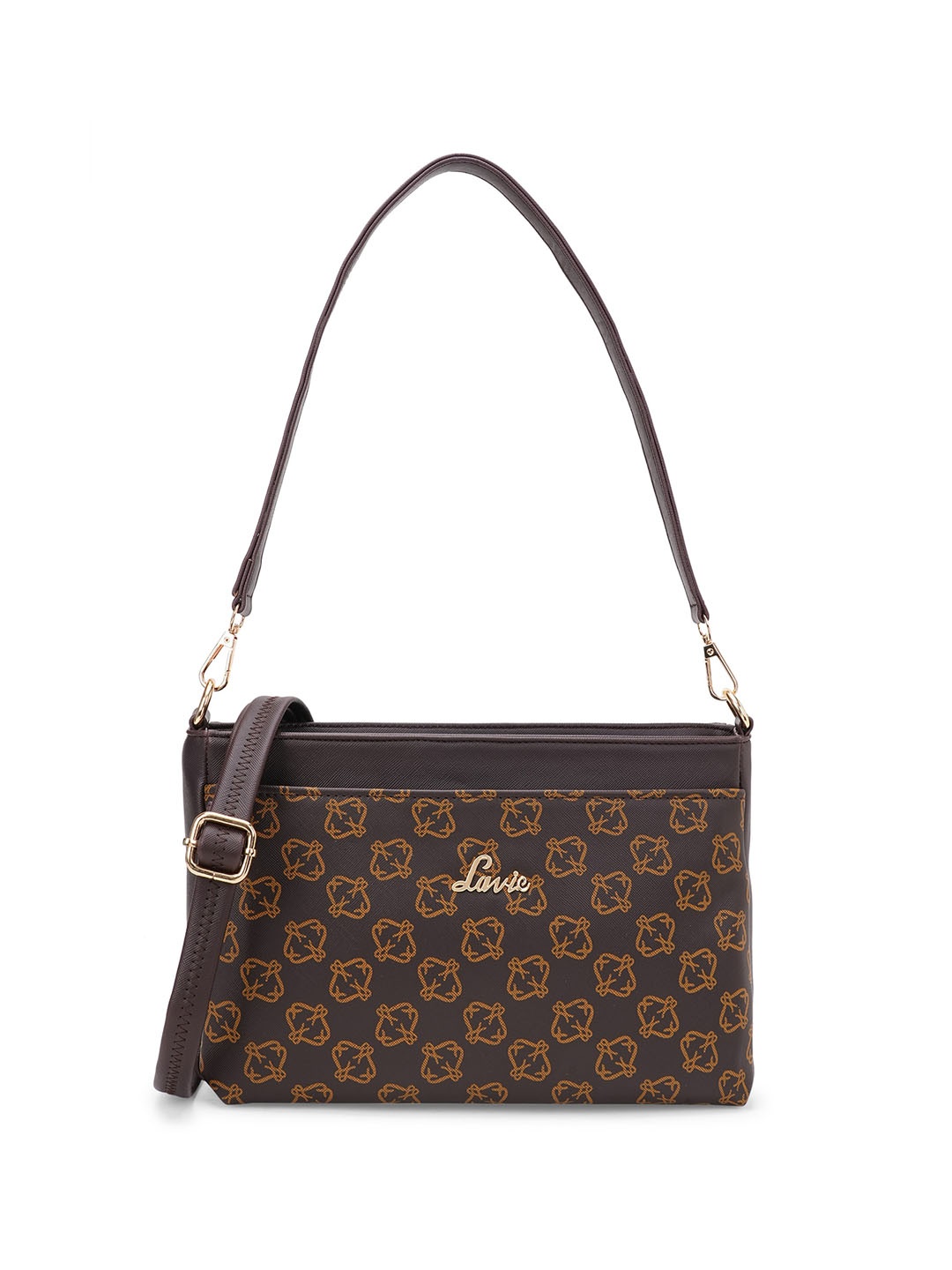 

Lavie Printed Structured Sling Bag, Brown