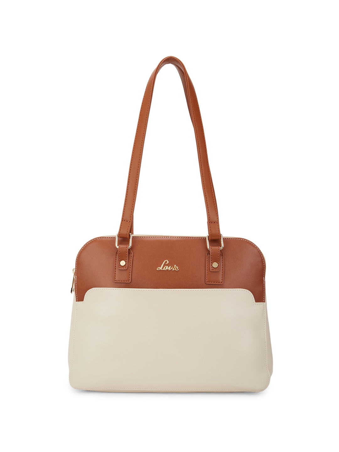 

Lavie Colourblocked Structured Shoulder Bag, Off white