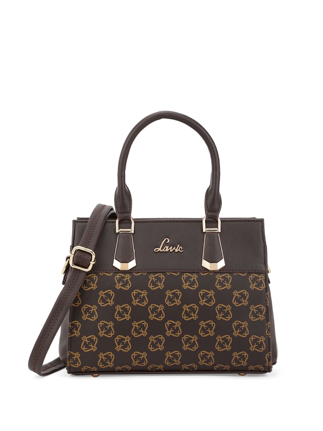 

Lavie Graphic Printed Structured Handheld Bag, Brown