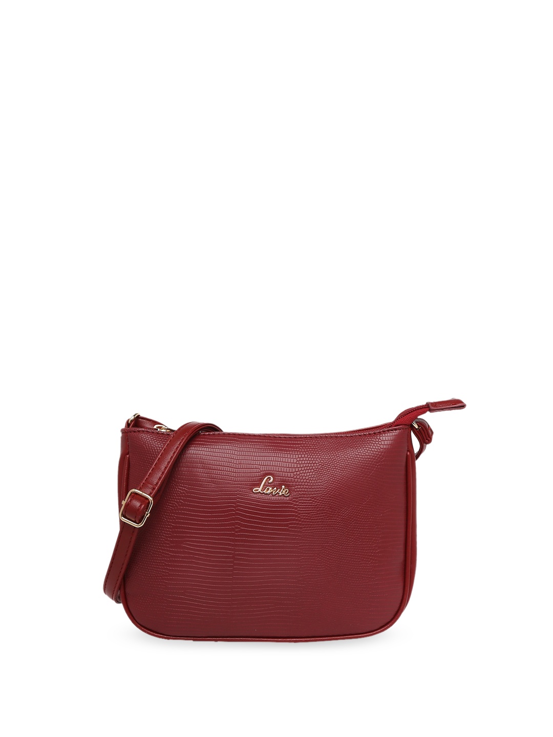 

Lavie Textured Structured Sling Bag, Maroon