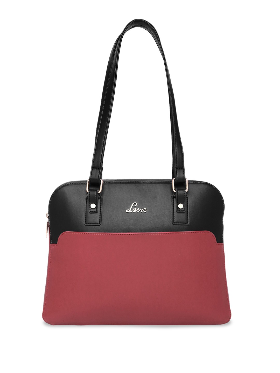 

Lavie Colourblocked Structured Shoulder Bag, Red