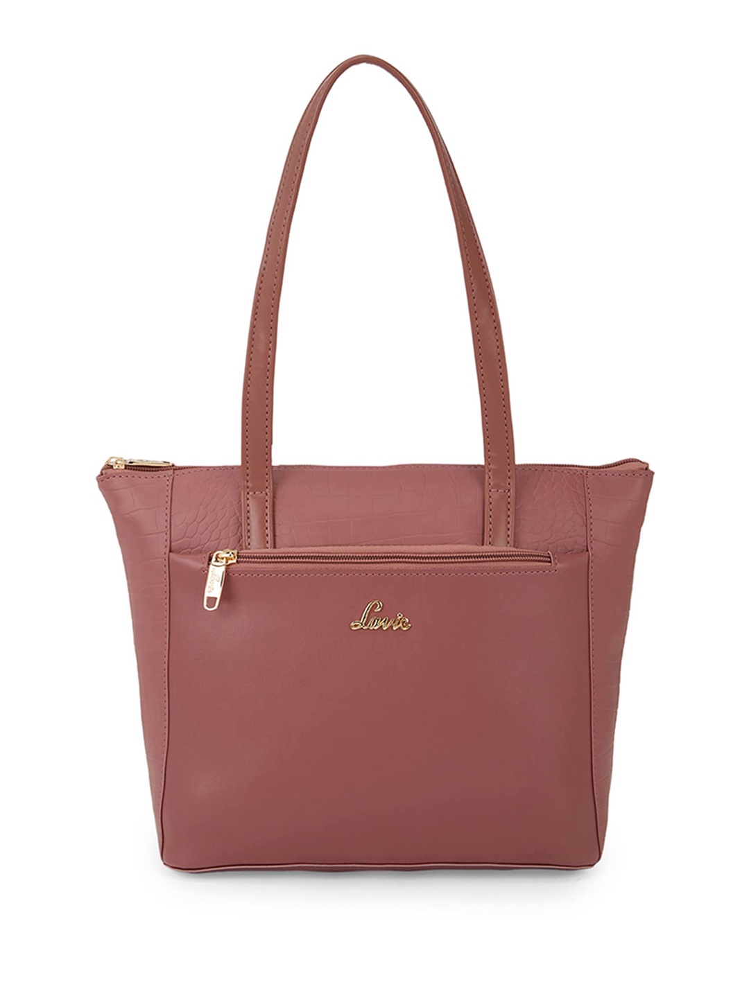 

Lavie Animal Textured Oversized Shopper Tote Bag, Pink