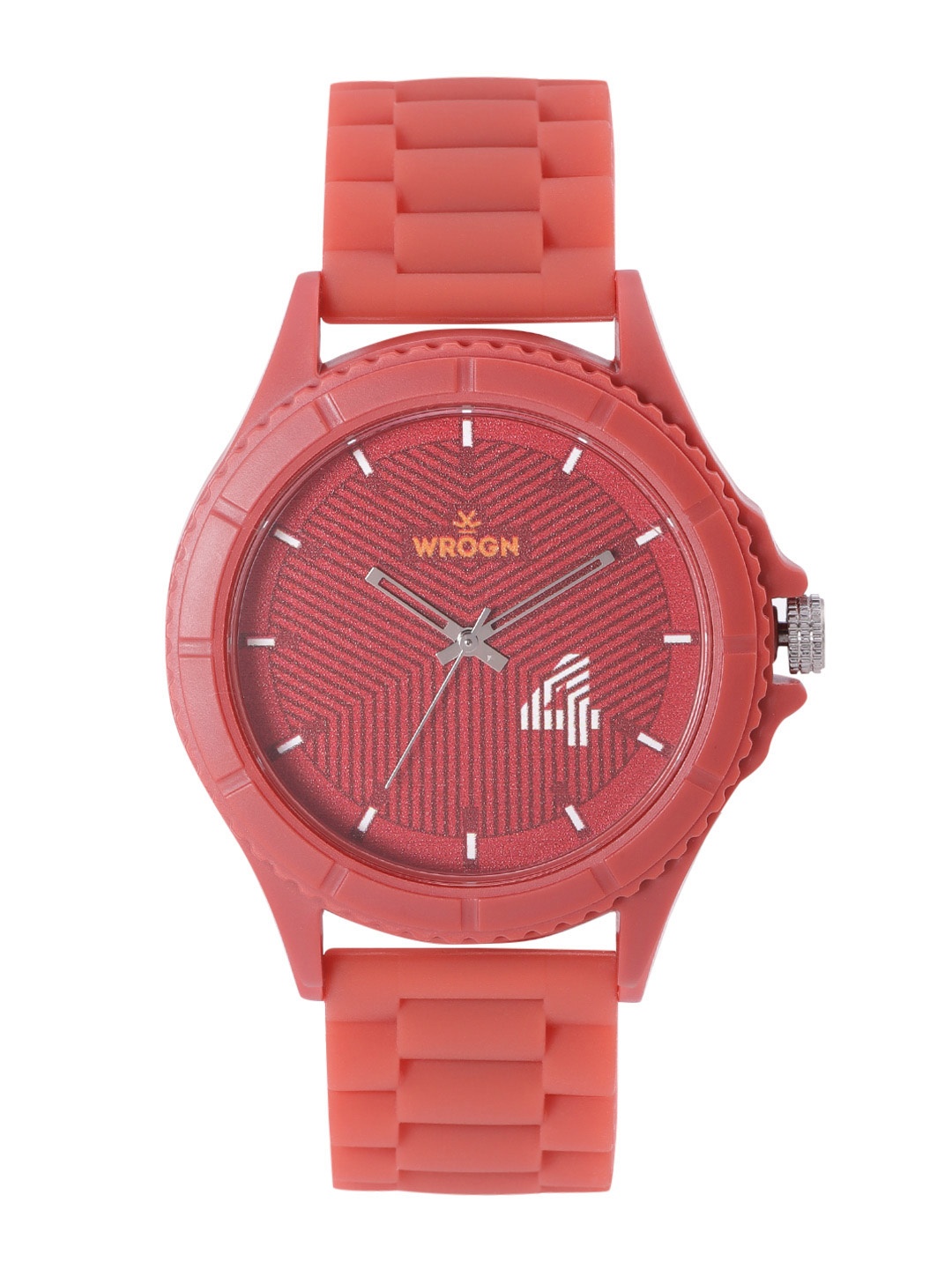 

WROGN Men Printed Dial Analogue Watch- WRG00122A, Red