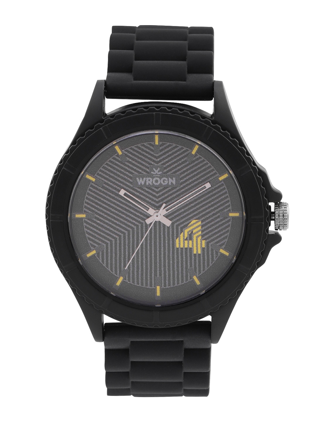 

WROGN Men Printed Dial Analogue Watch- WRG00122C, Black