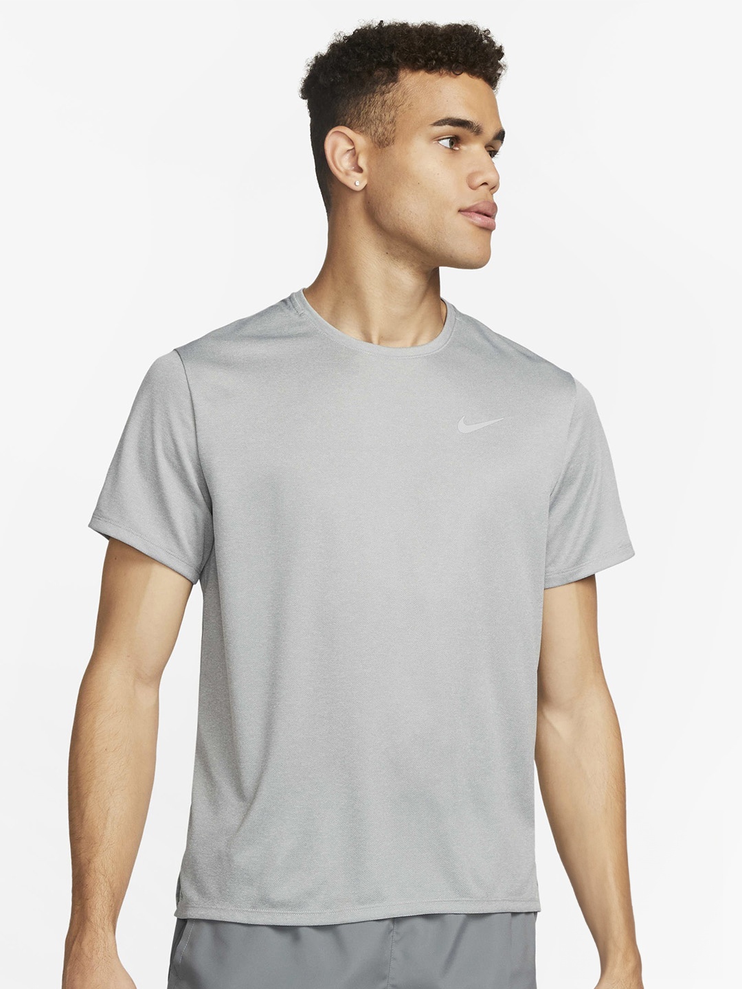 

Nike Dri-FIT UV Miler Short-Sleeves Running T-shirts, Grey