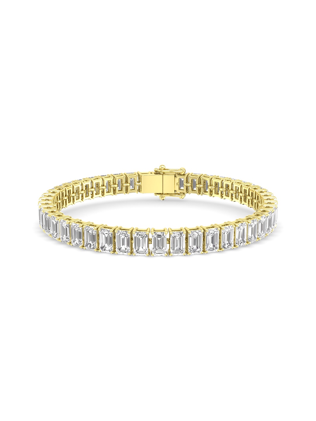 

ORIONZ Women Gold-Plated Cubic Zirconia Bangle-Style Bracelet