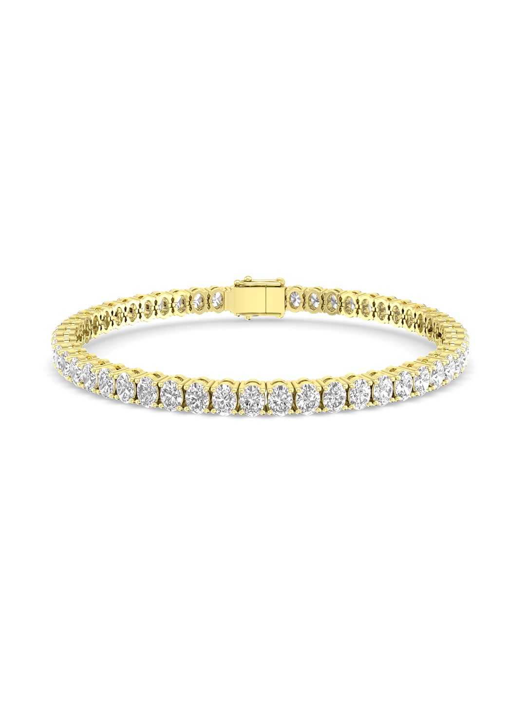 

ORIONZ Women Gold-Plated Cubic Zirconia Bangle-Style Bracelet