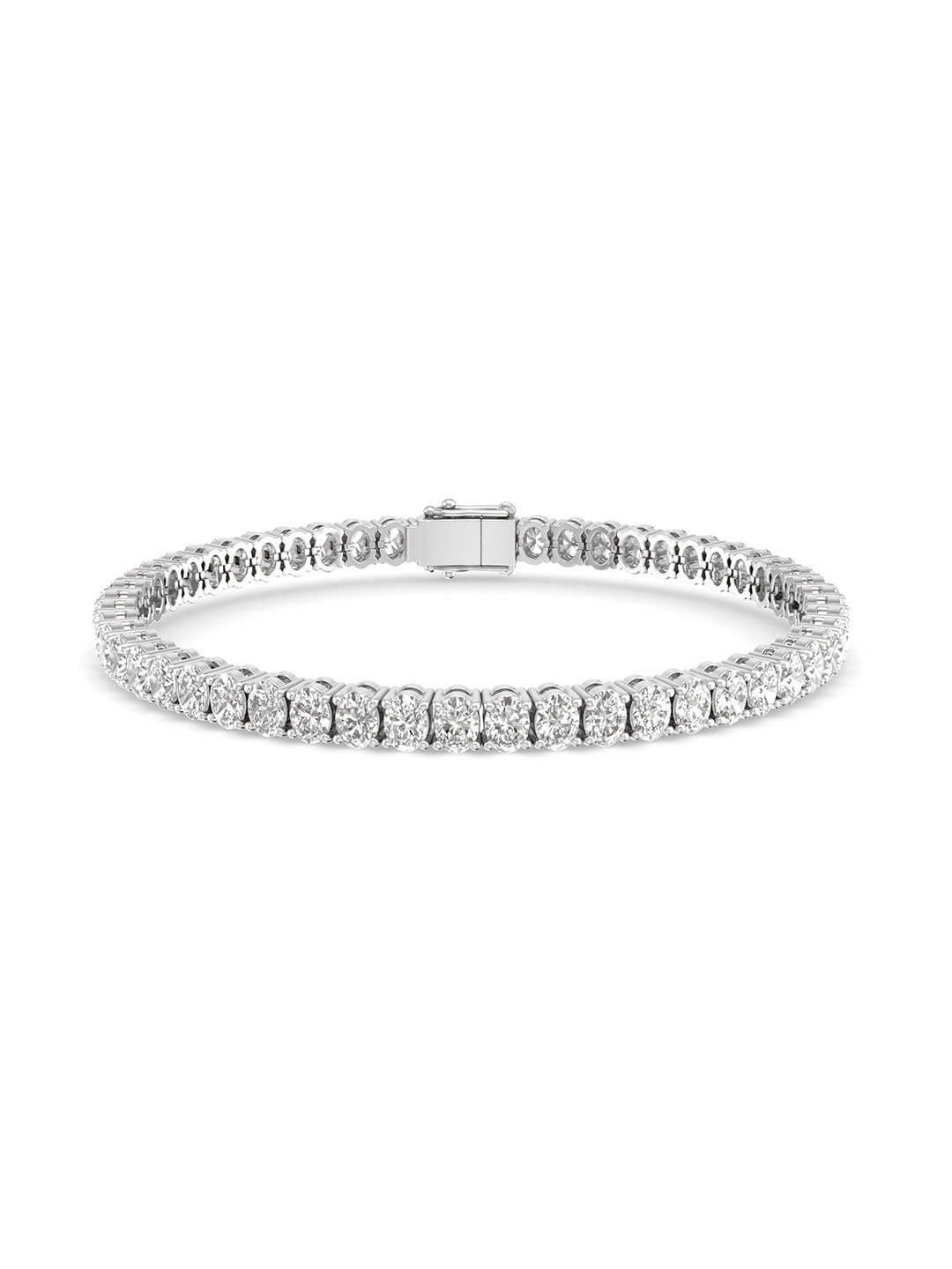 

ORIONZ Silver-Plated Cubic Zirconia Studded Wraparound Bracelet