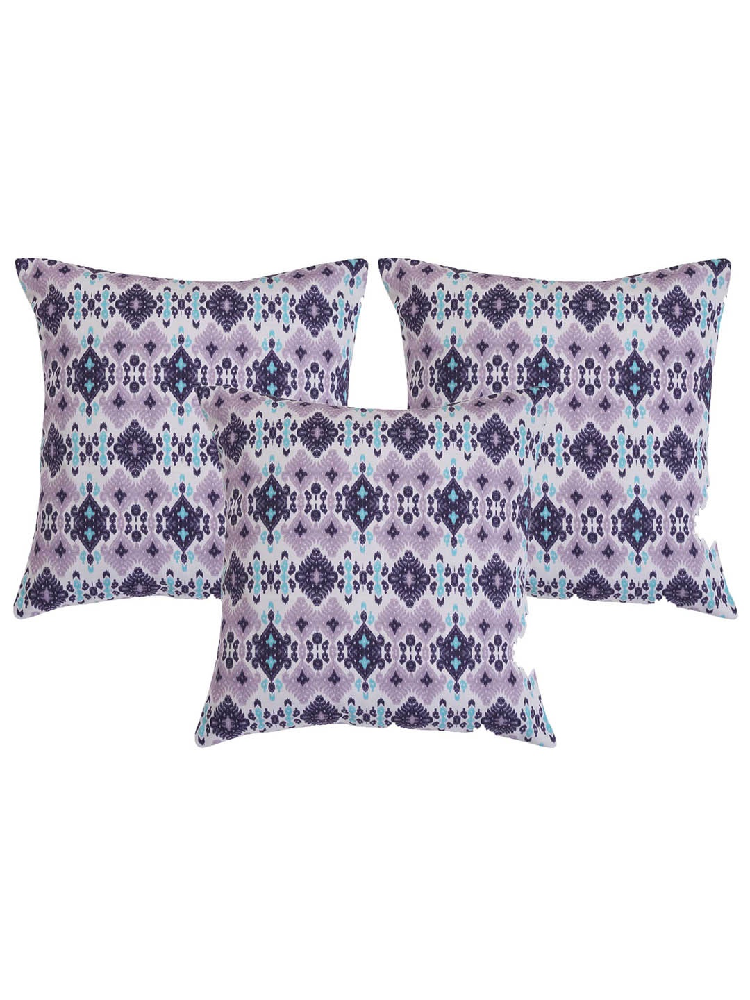

Alina decor Purple & Blue 5 Pieces Ethnic Motifs Square Cushion Covers