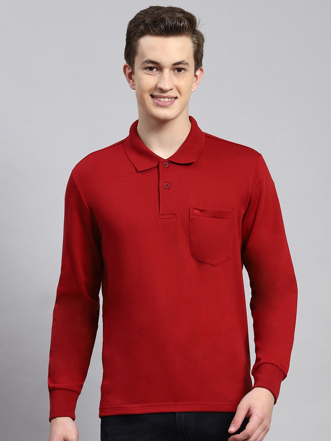 

Monte Carlo Polo Collar T-shirt, Maroon