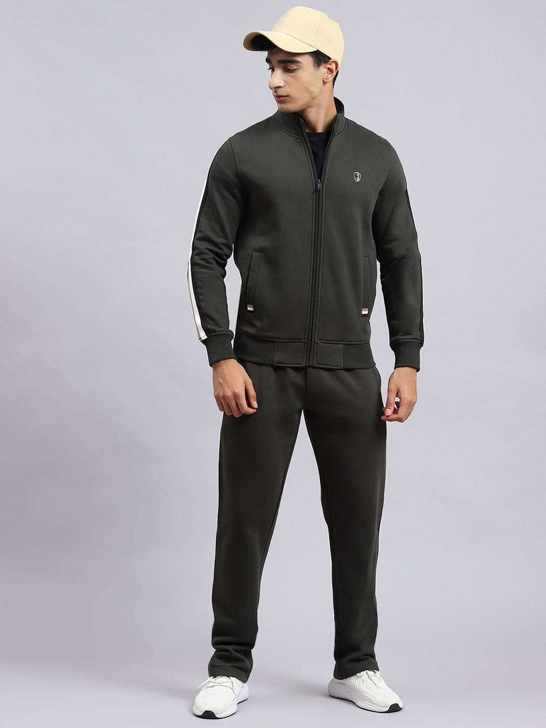 

Monte Carlo Mock Collar Long Sleeves Tracksuits, Olive