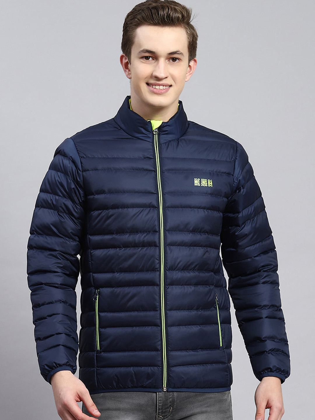 

Monte Carlo Mock Collar Lightweight Puffer Jacket, Blue