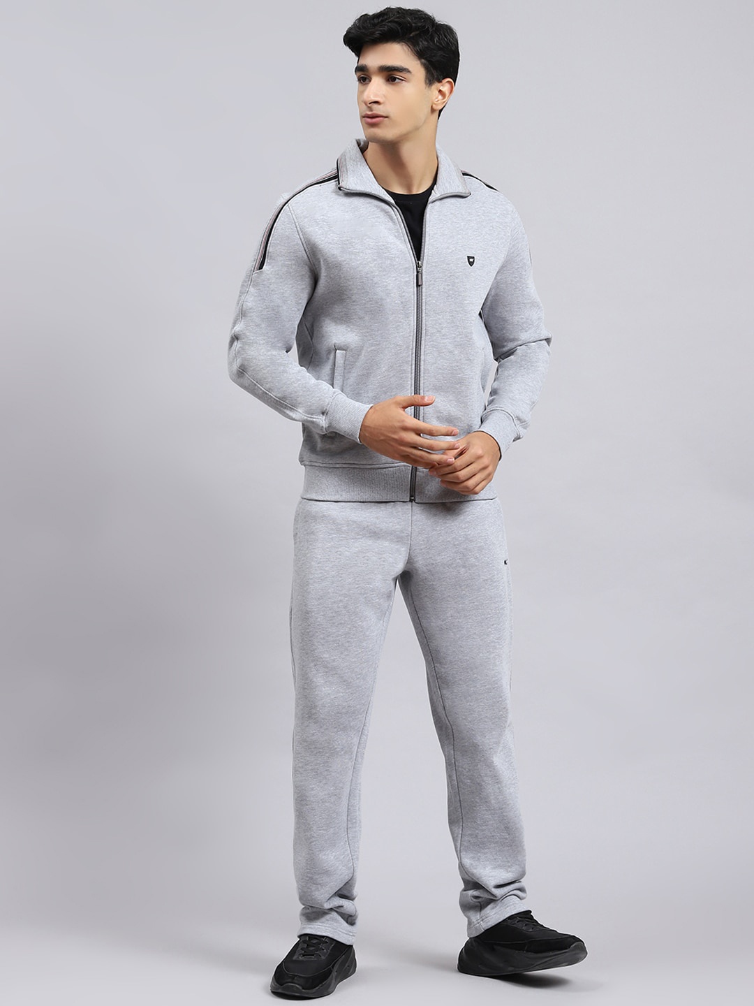 

Monte Carlo Polo Collar Cotton Tracksuit, Grey