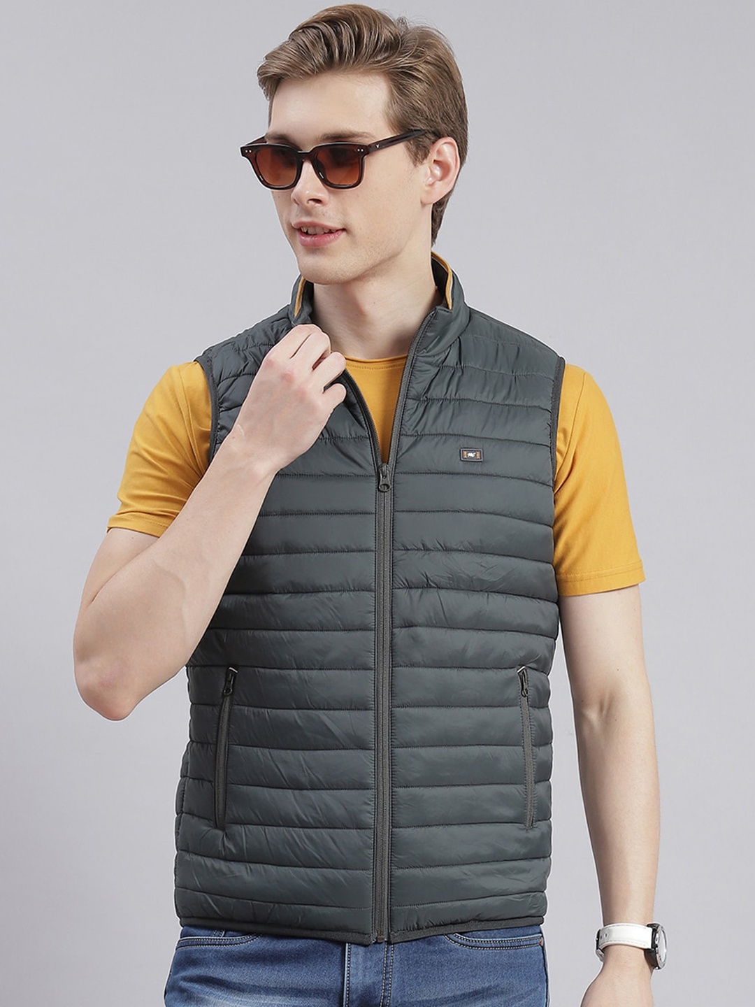 

Monte Carlo Stand Collar Lightweight Padded Jacket, Olive