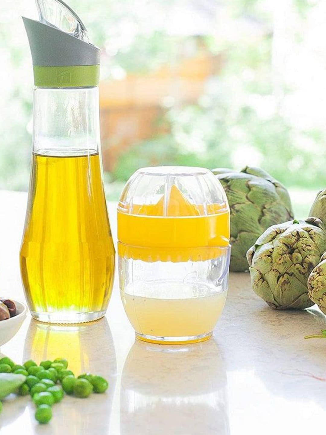 

Trudeau Yellow & Transparent Mini Citrus Juicer