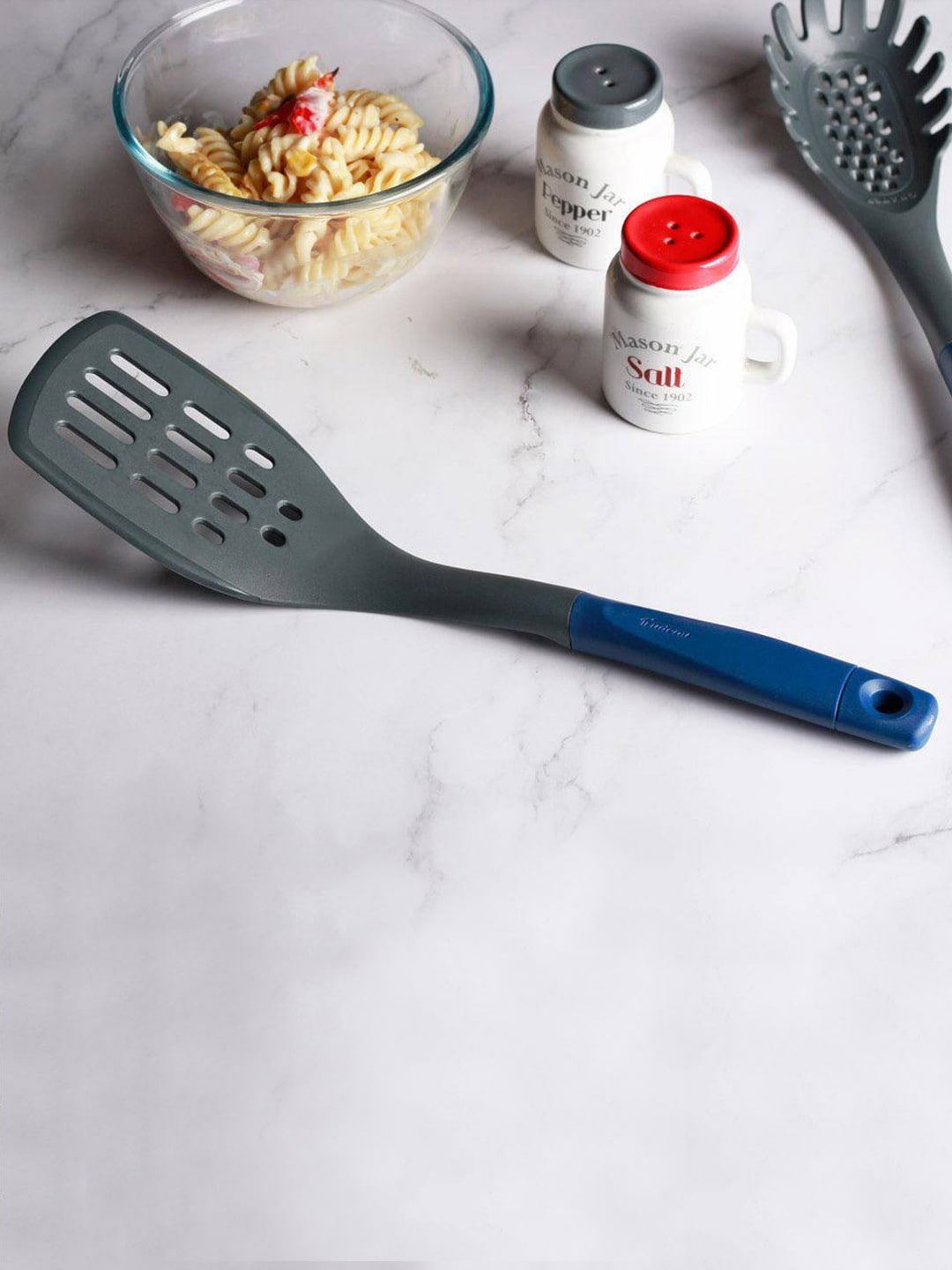 

Trudeau Blue Dishwasher Safe Slotted Turner