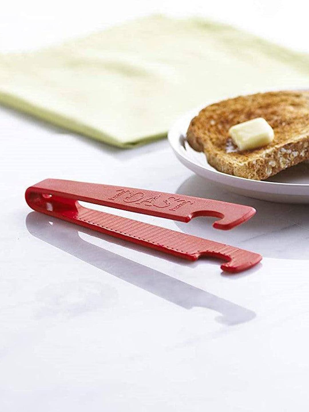 

Trudeau Red & White Silicone Toaster Tongs