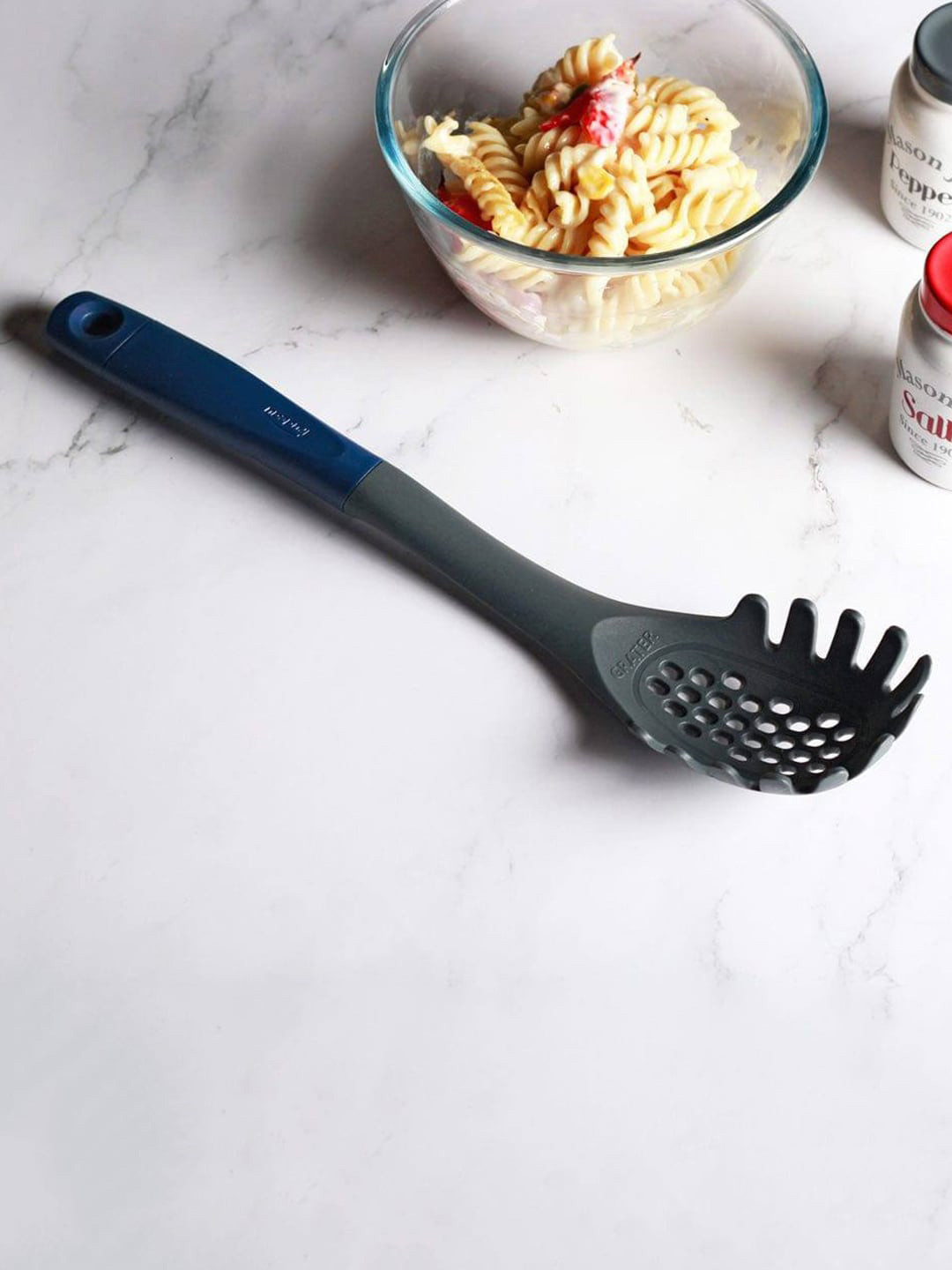 

Trudeau Blue Pasta Server Kitchen Tool