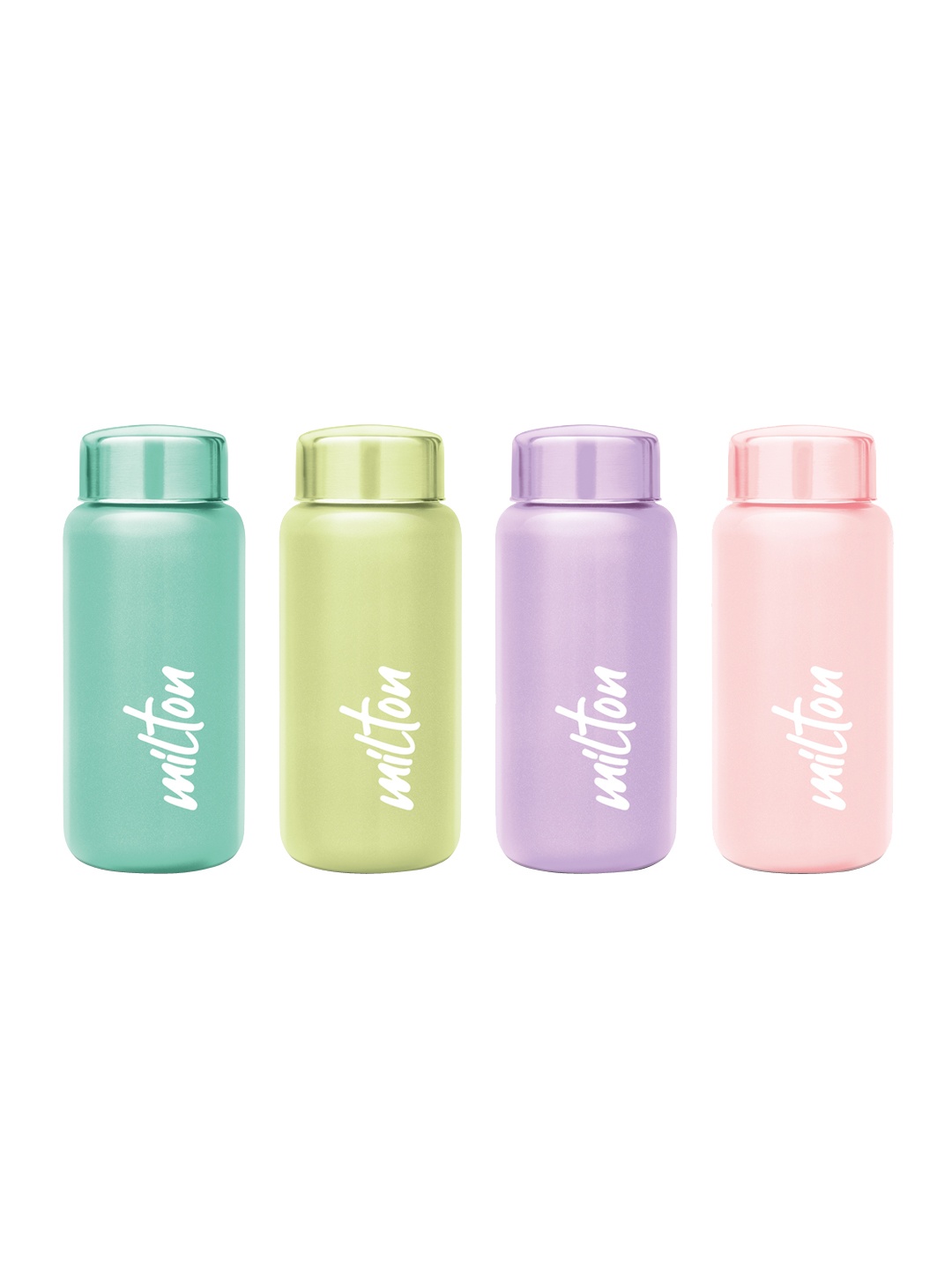 

Milton 500 4-Pcs Assorted Stainless Steel Leakproof Water Bottle-500 ml Each, Green