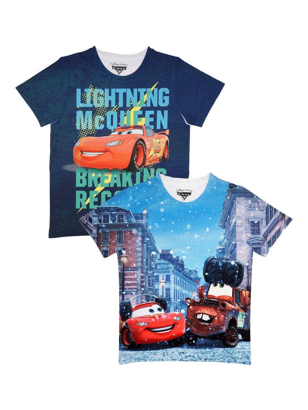 

Disney by Wear Your Mind Boys Pack of 2 Printed T-shirts, Multi