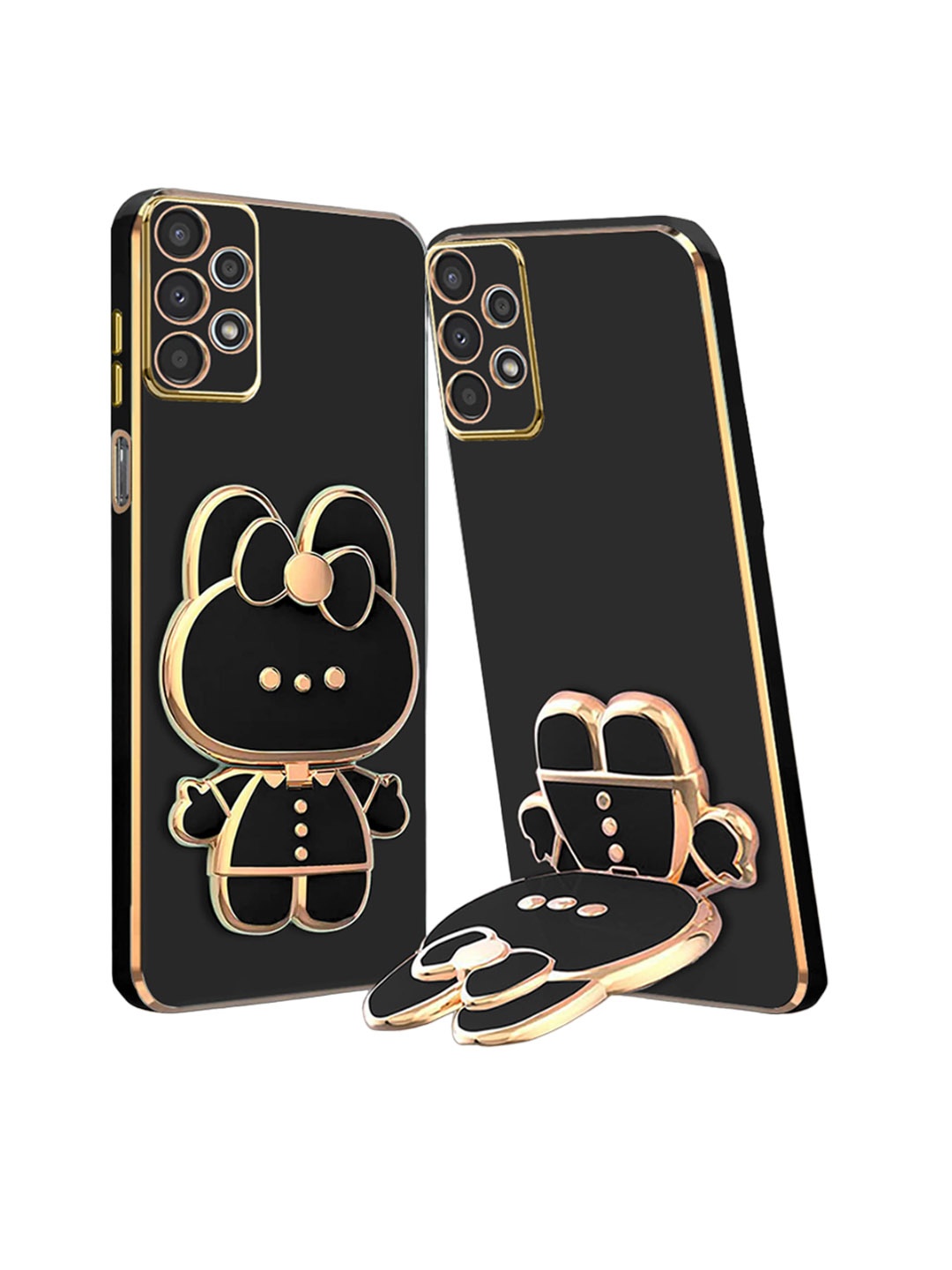 

Karwan 3D Cat Samsung A33 Phone Back Case, Black