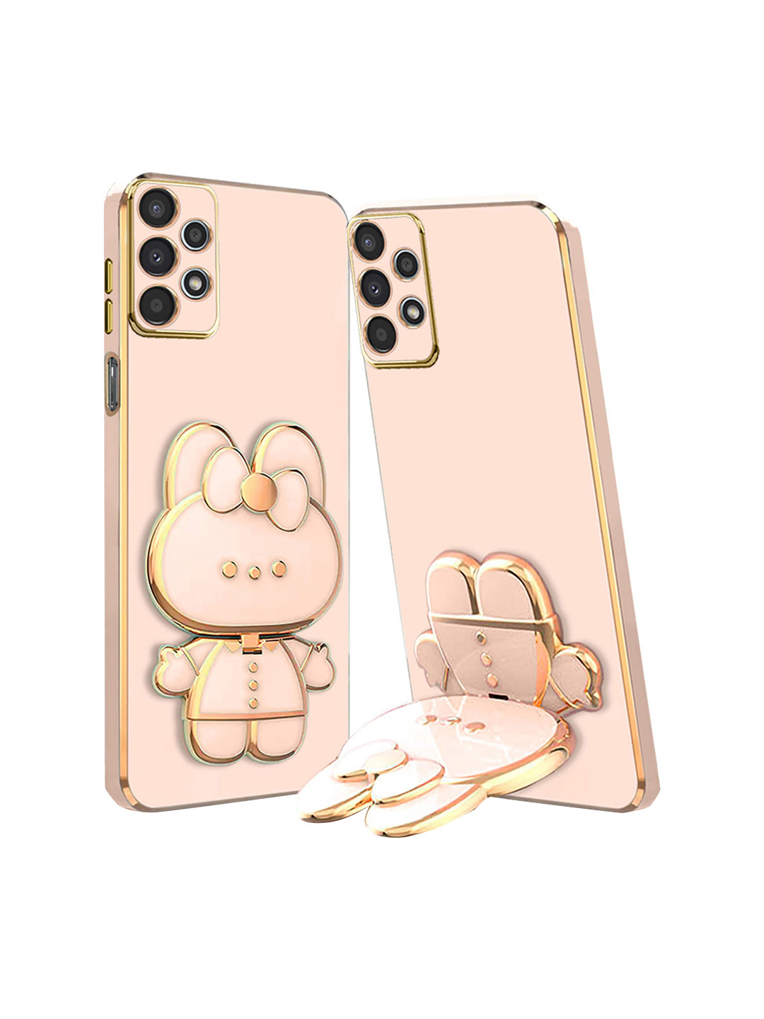 

Karwan 3D Cat Samsung A32 Back Cases And Covers, Pink