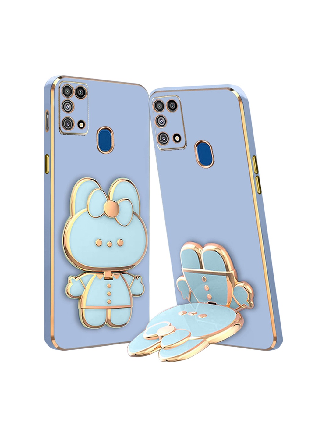 

Karwan 3D Cat Samsung M31 Phone Back Case, Blue