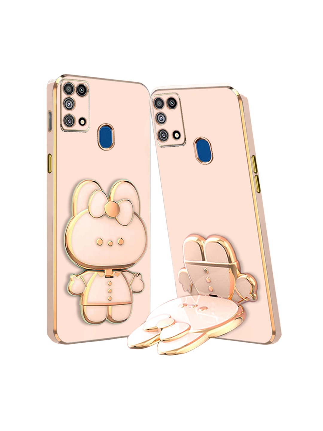 

Karwan 3D Cat Samsung M31 Phone Back Case, Pink