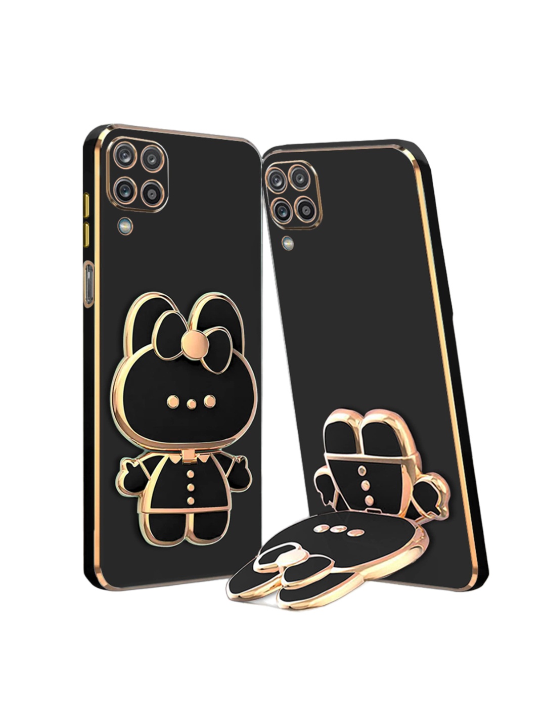 

Karwan 3D Cat Back Cases Mobile Accessories, Black