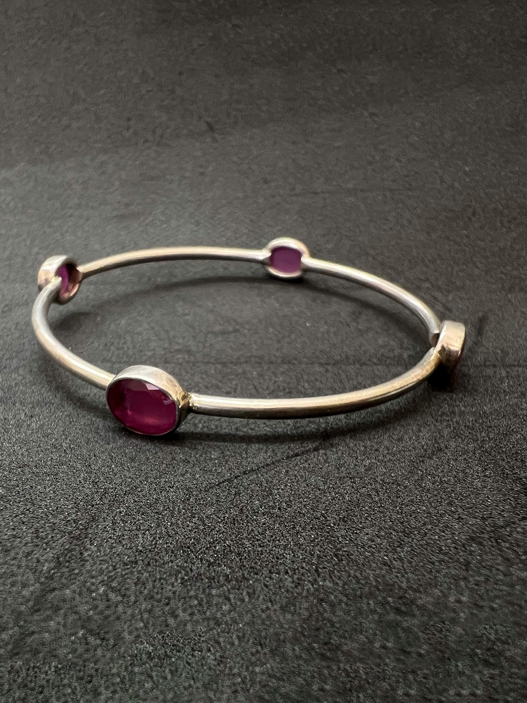

Arte Jewels 925 Sterling Silver Gemstone Bangle