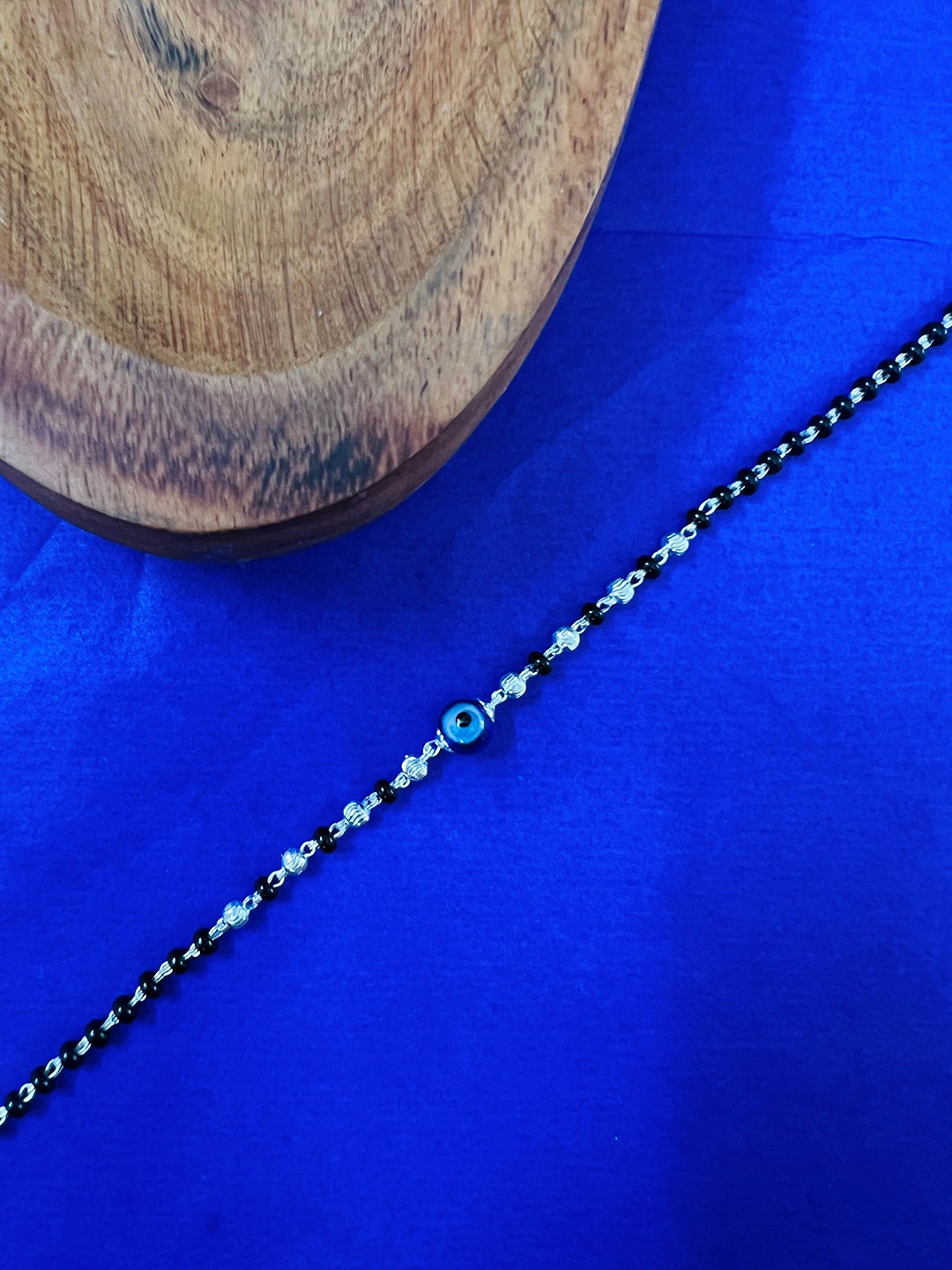 

Arte Jewels Nazariya 925 Sterling Silver Evil Eye Charm Anklet