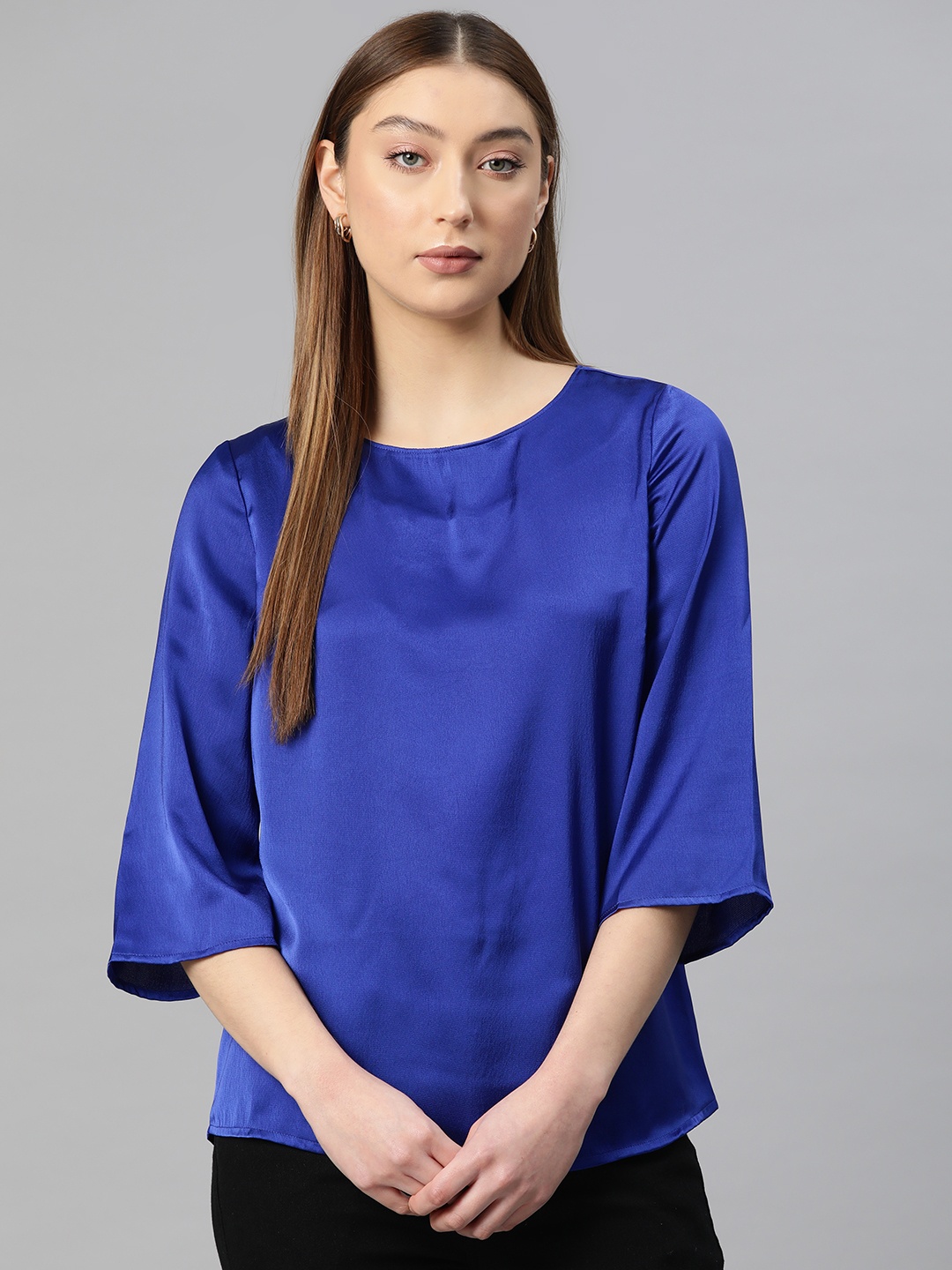 

Marks & Spencer Satin Finish Top, Blue