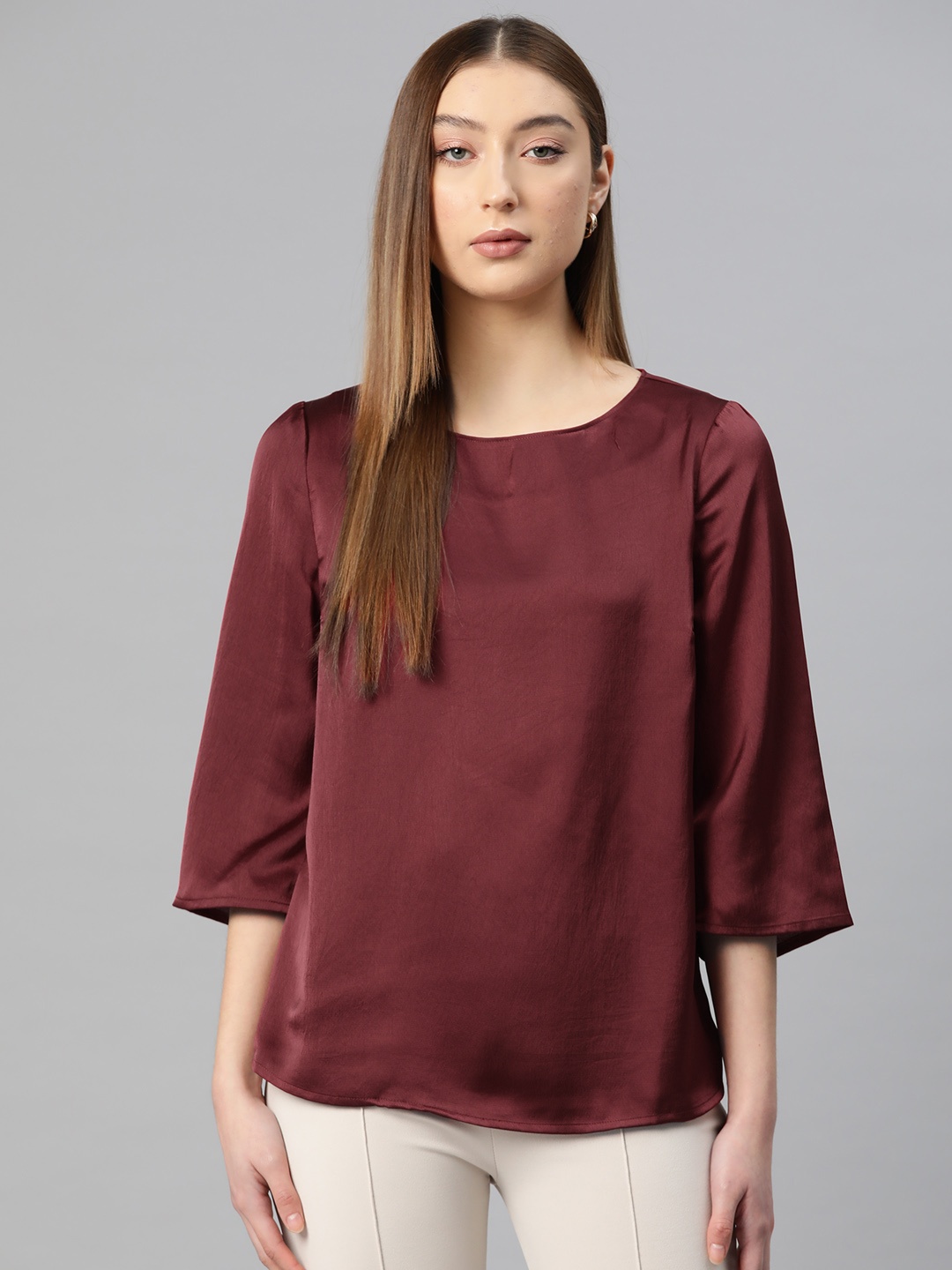 

Marks & Spencer Satin Finish Top, Maroon