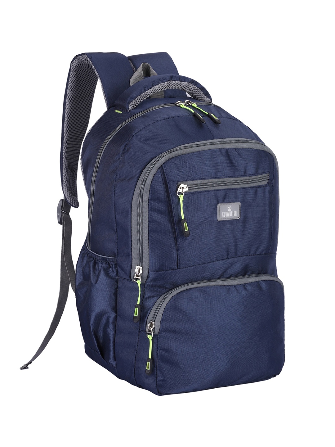 

THE CLOWNFISH Digitech Unisex Padded Contrast Detail 15.6 inch Laptop Backpack, Navy blue