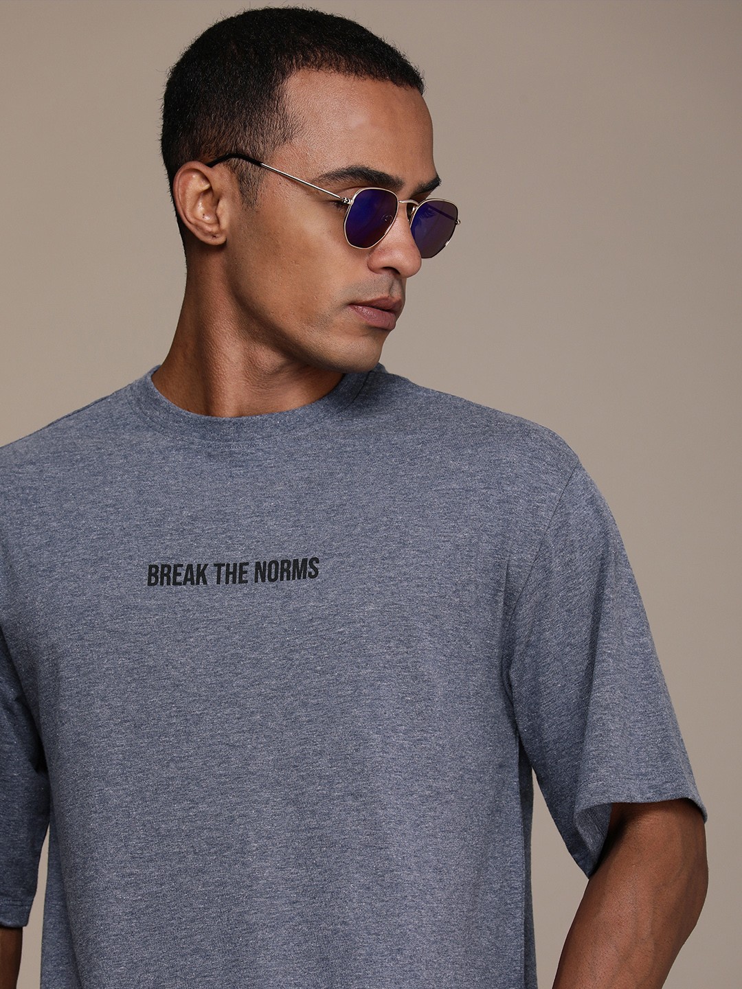 

The Roadster Life Co. Typography Printed T-shirt, Grey