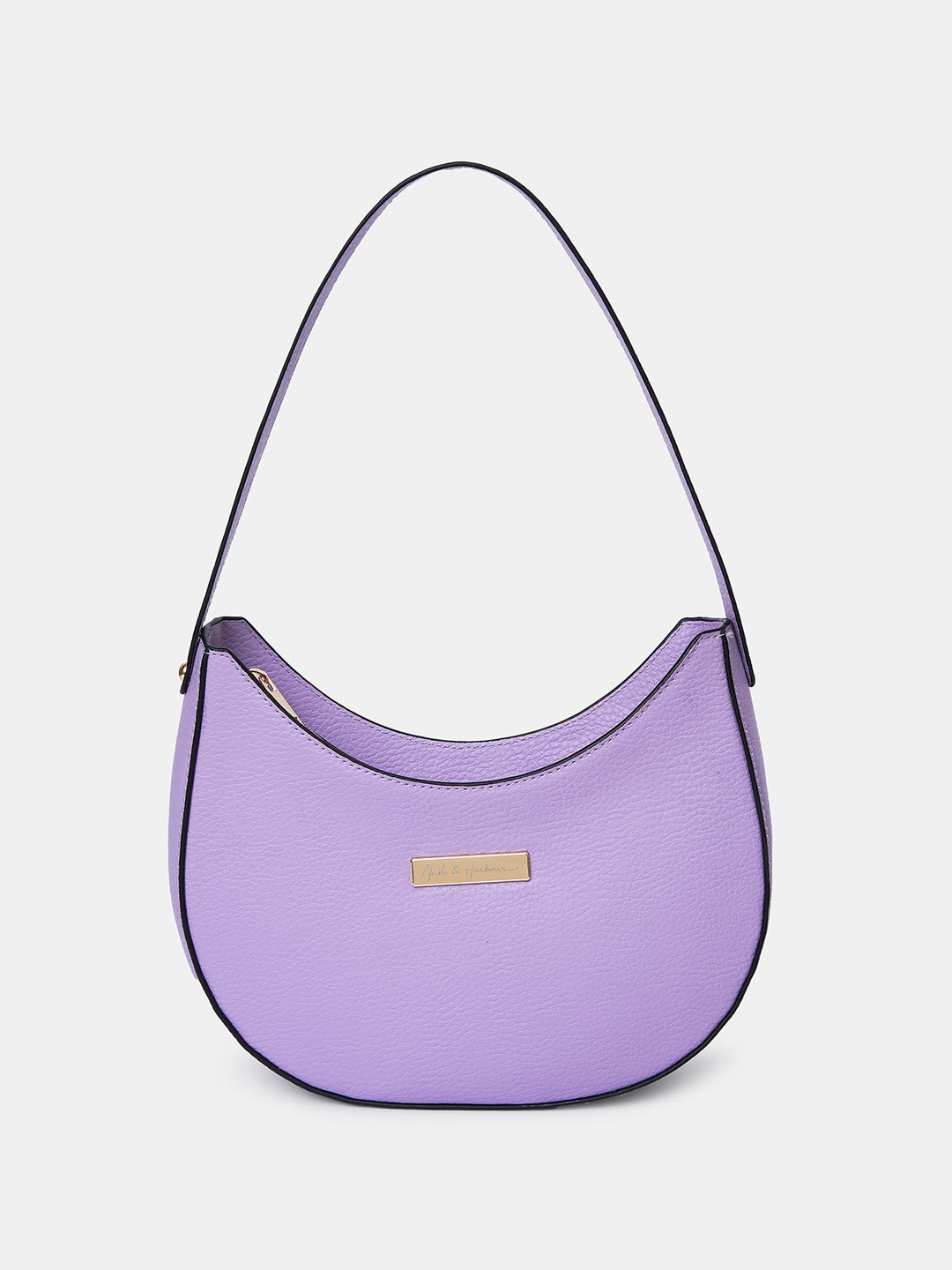 

Mast & Harbour Half Moon Shoulder Bag, Purple
