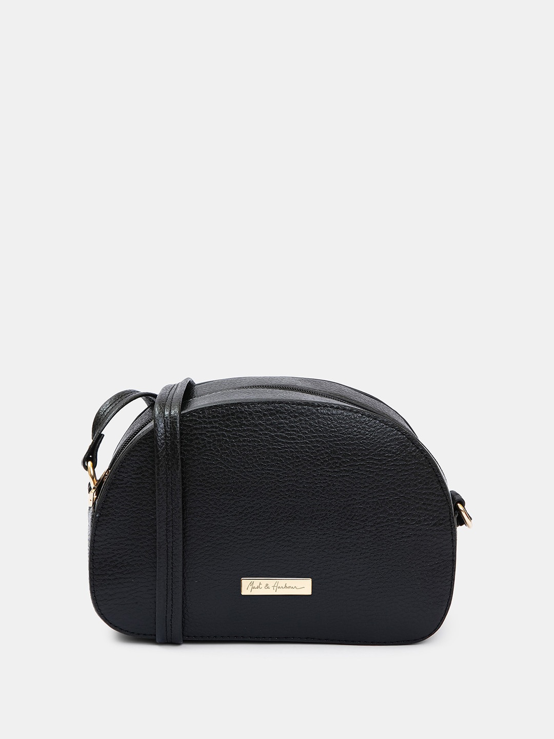 

Mast & Harbour PU Structured Sling Bag with Tasselled, Black